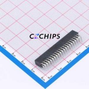 SQT-120-01-F-D-RA Pin Socket Bent Lead Through Hole,P=2mm Connector 2mm 2mm Right Angle Insert Double Row - Product Image 2