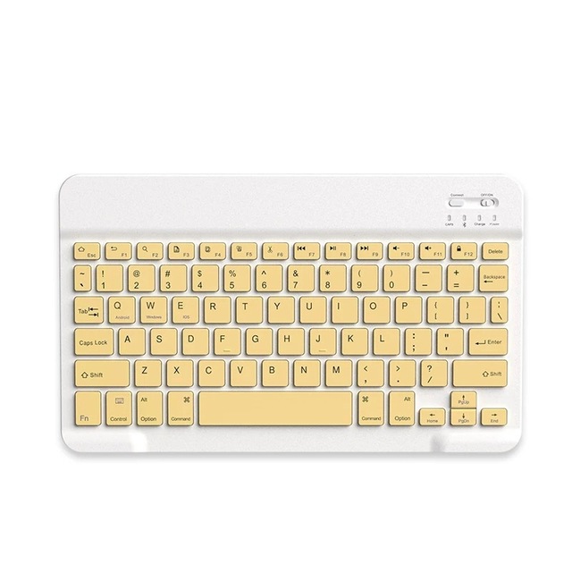Rechargeable Bluetooth Wireless Mute Thin Mini Device for IOS Android Tablet Office Keyboard