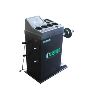 เครื่องถ่วงล้อรถยนต์อัตโนมัติ CHEN TUO CT-9911 มอเตอร์ 0.25 กิโลวัตต์ แหล่งจ่ายไฟ 220 โวลต์ แท่นยกแบบกรรไกรสีแดง - Product Image 2