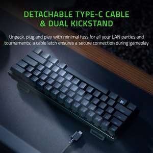 2025 Venta caliente Original <span class=keywords><strong>Razer</strong></span> <span class=keywords><strong>Huntsman</strong></span> Mini Gaming Keyboard Chroma RGB Lighting PBT Keycaps <span class=keywords><strong>Teclado</strong></span> ergonómico 60% con factor de forma - Product Image 3