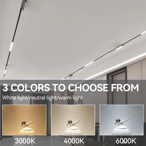Led 6W/12W/18W/24W DC48V nhôm từ theo dõi lũ ánh sáng với 3000K/4000K/6000K màu Temp thiết kế hiện đại nhà văn phòng - Product Image 2