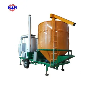 Small mobile 5Ton per batch soybean sorghum grain drying machine continuous flow dryer