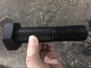 Parafusos e Porcas de Aço Carbono M10X40 com Cabeça Hexagonal, Acabamento Preto Oxidado e Zincado, Inclui 1 Porca, 1 Arruela, 1 Plana e 1 Mola - Product Image 4