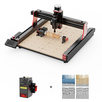 Kit de Router CNC de 3 Ejes Twotrees TTC450 Pro, Fresadora Láser y Brocas, Máquina de Trabajo en Madera de 3 Ejes con Múltiples Husillos