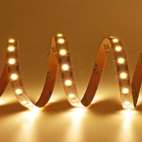 Bande LED Super Lumineuse à Commande Vocale USB, 8mm, Revêtement Cuivre, Alimentation par Batterie, Découpable, Blanc SMD2835, CRI 90, IP65