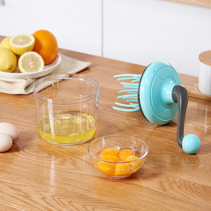 Batteur à œufs <span class=keywords><strong>rotatif</strong></span> <span class=keywords><strong>manuel</strong></span> pour cuisine domestique, mélangeur de crème pour pâtisserie, <span class=keywords><strong>fouet</strong></span> à manivelle pour la préparation de gâteaux, amovible et lavable à la main - Product Image 3