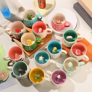 Tasse à café pour enfants, pour garçons, filles, enfants, femmes, hommes, jouets en céramique, dessin animé, 3D