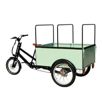 Tricycle de livraison électrique robuste à pédales, avec moteur, pneus larges, pour transport de marchandises