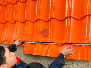 Machine de formage à trois couches personnalisable pour les tuiles en acier coloré glacé / les tuiles murales - Product Image 4