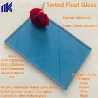 Verre flotté bronze Euro de 3 mm à 12 mm, verre teinté pour fenêtres de maison, verre flotté teinté en bronze, gris, vert, bleu, noir, couleur personnalisée