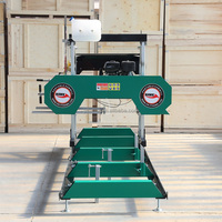 Scie à ruban horizontale manuelle pour la coupe du bois et la production de bois d'œuvre