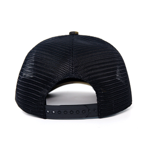Hot bán tùy chỉnh lưới Trucker Hat Chất lượng cao cong vành 5 Bảng điều chỉnh Trucker Hat cấu trúc Camo Trucker Hat - Product Image 4