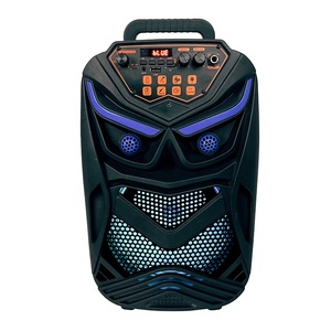 Hafif 8-Inch taşınabilir hoparlör RGB LED plastik dolap mikrofon AUX girişi için küçük sınıf öğretim eğitim - Product Image 1