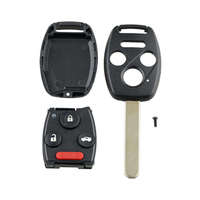 Boîtier de clé de voiture à 4 boutons de remplacement, compatible avec Honda Civic 2006 2007 2008 2009 2010 2011 PCF7961 N5F-S0084A