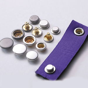 wholesale Stainless steel copper 503 four-button metal steel gold 503 quick button button down coat