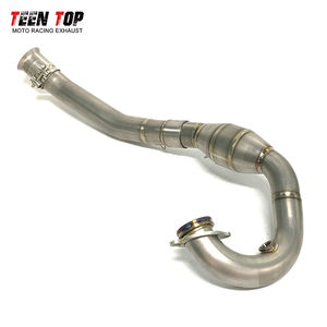 Collecteur d'Échappement de Moto Modifié TEENTOP <span class=keywords><strong>pour</strong></span> <span class=keywords><strong>KTM</strong></span> 690 SMC R/690 Enduro R Supermoto, Tuyau en Titane 2019~2024 - Product Image 6
