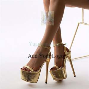 Vendita 2024 primavera e autunno nuovo odio cielo sandali tacchi alti da donna Pole Dance tacchi alti - Product Image 2