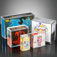Boîte de présentation haut de gamme moderne en acrylique transparent, imprimée UV et gravée au laser, pour Elite Trainer Box ETB 151, avec couvercle magnétique, montage facile, pour la maison