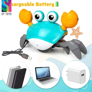 SY bébé crabe jouet infantile ventre temps jouets sensoriel électrique Induction <span class=keywords><strong>crabes</strong></span> interactif <span class=keywords><strong>marche</strong></span> danse jouet pour garçons filles enfant en bas âge - Product Image 6