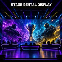 Mur vidéo LED pliable P3.91 pour location de scène, emballé en flight case, à assemblage rapide