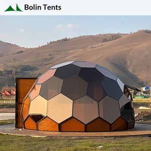 Tienda de campaña de hotel con forma de esfera, con filtro de luz roja, tipo panal, para alojamiento B&B en zonas turísticas, con vista panorámica y habitación de cristal con vista a las estrellas - Product Image 1