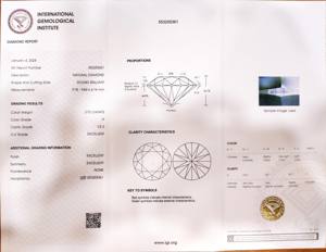 Certifié IGI 3.70 carats rond brillant coupe lâche Solitaire diamant H couleur VS2 qualité de clarté prix de gros en vrac - Product Image 3