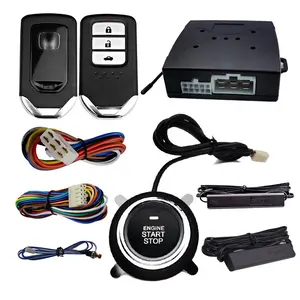 Remote Control Car Alarm Remotely Button Starter Anti-theft Remote Start Stop Engine Starline With Smart Car Key