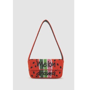 Sac à main à bandoulière brodé de perles de rocaille artisanales luxueuses avec sangle réglable de qualité supérieure - Product Image 6