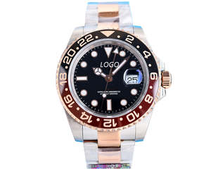 Montre automatique de luxe pour homme Pepsi, avec verre saphir, bracelet en acier inoxydable, design tendance, décontractée et professionnelle - Product Image 6