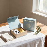 Cartes de tarot personnalisées en papier écologique brillant avec logo personnalisé, coins arrondis, impression couleur intégrale, boîte en papier personnalisée, jeu