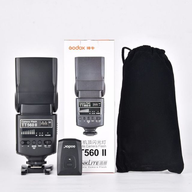 Godox Camera Flash Thinklite TT520II with Build-in 433MHz Wireless Signal for Canon Nikon Pentax Sony Fuji Olympus DSLR Camera