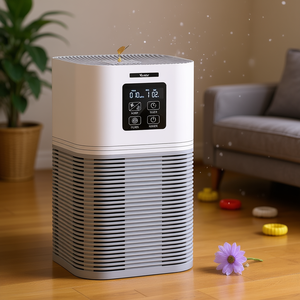 Purificateur d'air Fewlor 140m avec filtre HEPA H13 et charbon actif, pour foyers avec animaux domestiques, commande tactile - Product Image 2