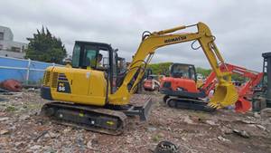 Used Komatsu PC 56 Small Excavator <b>5</b> Tons Operating <b>Weight</b> with Core Motor Engine Gearbox and Pump Components - Product Image 3