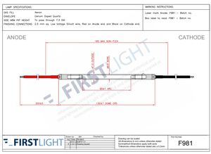 Anh firstlight IPL <span class=keywords><strong>Xenon</strong></span> đèn flash f702, 7*50*122 cathode 90 với dây cho Elight OPT máy đẹp - Product Image 5