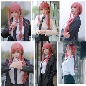 Tóc Giả Màu Đỏ Với Bện Cho Phụ Nữ Dài Thẳng Cosplay Tóc Giả Với Ponytails Tổng Hợp Tóc Giả Tóc Trang Phục Cho Anime - Product Image 6