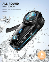 Intercom Bluetooth pour casque Fodsports FX8 AIR 1000M de haute qualité, pour 4 à 6 motards, casque avec intercom Bluetooth, intercom pour moto