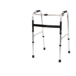 Home Doctor Aluminum Alloy <b>Walker</b> With Wheels And Seat 45mm Thick H Bar For <b>Elderly</b> Support - Product Image 2