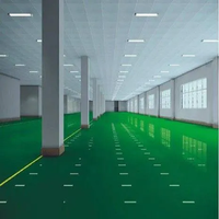 Revêtement de sol en époxy haute résistance, adapté aux garages, aux centres logistiques et aux supermarchés, résistant aux acides et aux alcalis