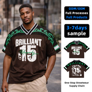 <b>Top</b> Ranking Men's Casual Hip Hop T-shirts Spandex/Polyester Knitted 200g Digital Printing Quick Dry OEM Service Custom <b>Patchwork</b> - Product Image 1