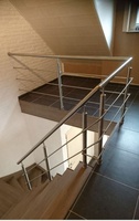 Miroir de sécurité moderne en acier satiné CAD 4 6mm pour balustrade, tube de terrasse, poteau de main courante en acier inoxydable de qualité 304/316, protégé contre les UV