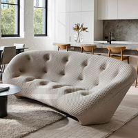 Gainsville Furniture Offre spéciale Canapé de salon Design et personnalisation Canapé en tissu incurvé Shell