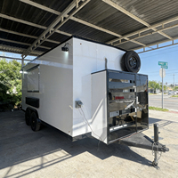 Camion de restauration commercial, remorque alimentaire entièrement équipée en acier inoxydable pour la vente, idéale pour la restauration rapide, les pizzas, le barbecue et les glaces