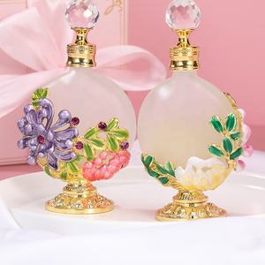 30ml अरब पेटेंट Chrysanth फूल धातु इत्र की शीशी आवश्यक तेल Refillable पाले सेओढ़ लिया अत्तर की बोतलें फैक्टरी आउटलेट #30202 - Product Image 2