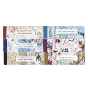 50 unids/pack libro de pegatinas Natural una serie de manuales ilustrados Retro mano <span class=keywords><strong>cuenta</strong></span> DIY Material decoración pegatinas 6 - Product Image 5