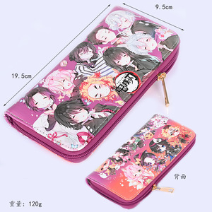 14 designs de portefeuilles pliants longs en PU de haute qualité sur le thème de l'anime Demon Slayer - Product Image 3