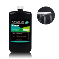 Adhésif de durcissement à la lumière ultraviolette, adhésif acrylique transparent, colle UV