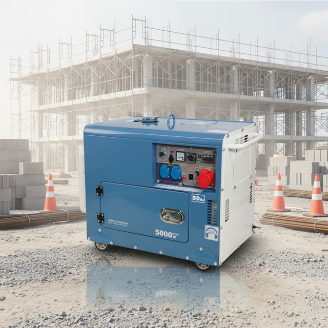 Professional 5000W 5kW Silent Diesel Generator Portable Air Cooled Diesel Genset with Electric Start for Home Backup Power