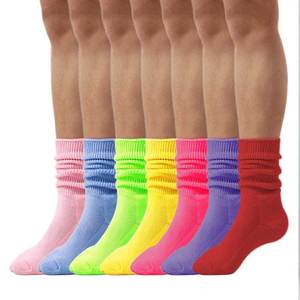 Wholesale Factory Fashion Sugar Foot Solid Bright Colors Loose Mouth <strong>Diabetes</strong> Care Knitted Logo Slouch <strong>Socks</strong> for Men and <strong>Women</strong> - Product Image 1