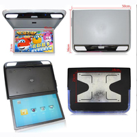Moniteur de toit rabattable pour voiture FunModern FM-1903MP5 19 pouces LCD avec prise USB, prise en charge 1080P, haut-parleur intégré, design ultra-fin, lecteur MP5