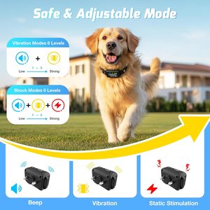 Système de clôture sans fil GPS pour chien, collier électrique, portée réglable 99-5997 pieds, étanche, pour chiens de taille moyenne à grande - Product Image 4
